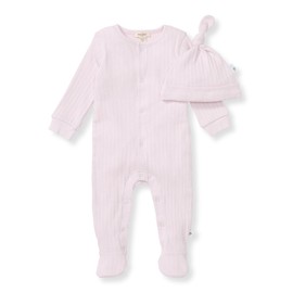 Burt's Bees Baby Baby Girls Romper - 100% Organic Cotton, One-Piece Shortall Girl Outfit for Sizes Newborn to 24 Months