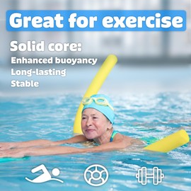 Oodles of Noodles Solid Deluxe Foam Pool Swim Noodles 3 Pack 55 Inch Length