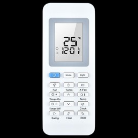 CLVIZCXOM Universal Air Conditioner Remote Control Replacement for YAK1F YAK1FB5 MXT, for KELVINATOR, for Electrolux Remote Control