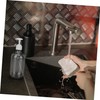Ciieeo 4pcs Pressing Container for Shampoo and Shower Gel Transparent