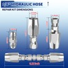Hydraulic Hose Repair Kit, 3/8'' Hydraulic Hose Field Repair Kit,