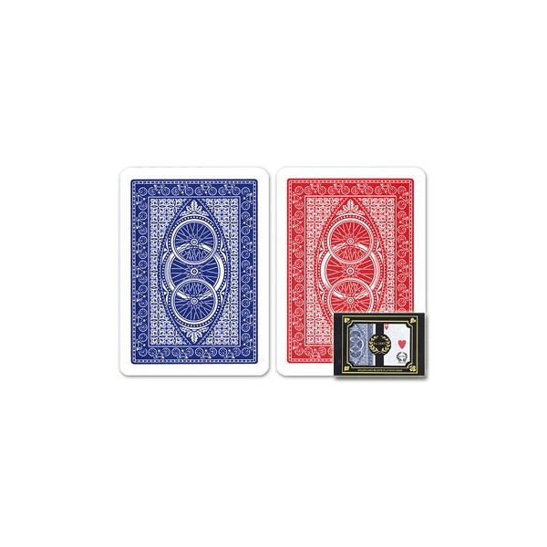 DA VINCI Ruote, Italian 100% Plastic Playing Cards, 2-Deck Set by Modiano, Regular Index