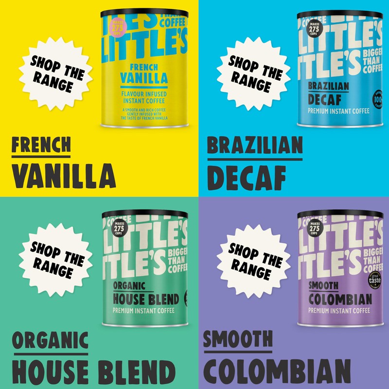 Little's Creamy Caramel Flavoured Instant Coffee, 500g Tin - Rich