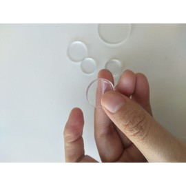 MEYA Set of 20pcs Clear Acrylic Discs, Plexiglass Laser cut Round Circle 1/8" (Dia 2.5")