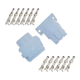 6-Pin Connector Kit for 14-20AWG 2.13 mm Accurate Diameter for Interference-Free Signal Transmission Industrial Automation Communication Equipment All Adapters Automotive Manufacturing 3 Sets