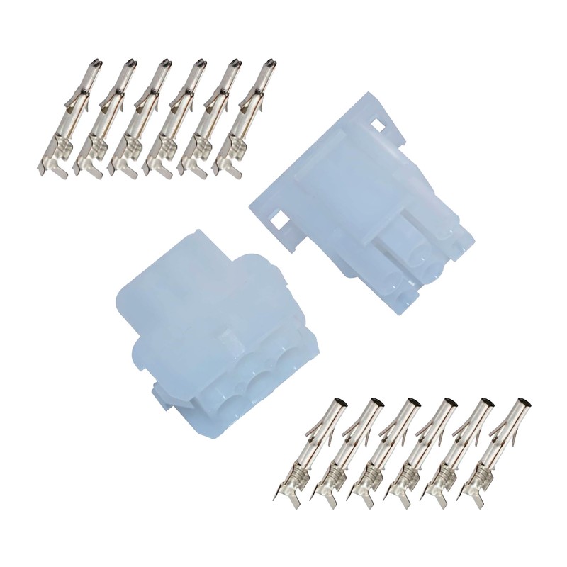 6-Pin Connector Kit for 14-20AWG 2.13 mm Accurate Diameter for