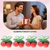 4 Pcs Cherry Claw Clips – Non-Slip Cute Fruit Hair