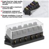 aqxreight - 6-Way Box, Waterproof Blade Holder for 12V-24V Car