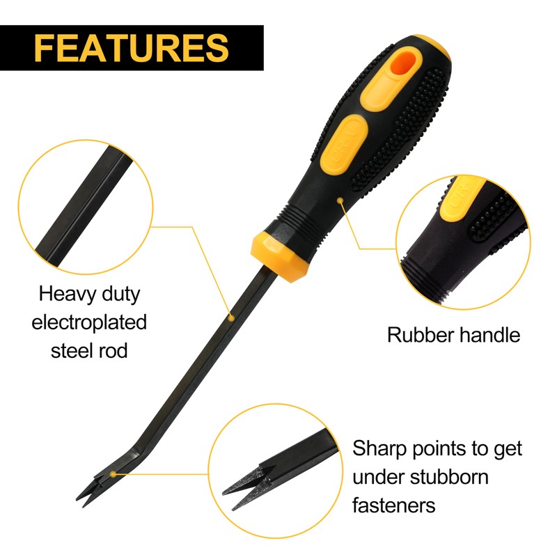 ALIMTEE Updated Upholstery Staple Remover, Staple Remover, Staple Puller,Tack Lifter