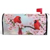 Wamika Spring Flowers Birds Mailbox Covers Magnetic Summer Sakura Red
