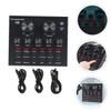 Kisangel 1 Set Professional Live Sound Card Mixer with Automatic