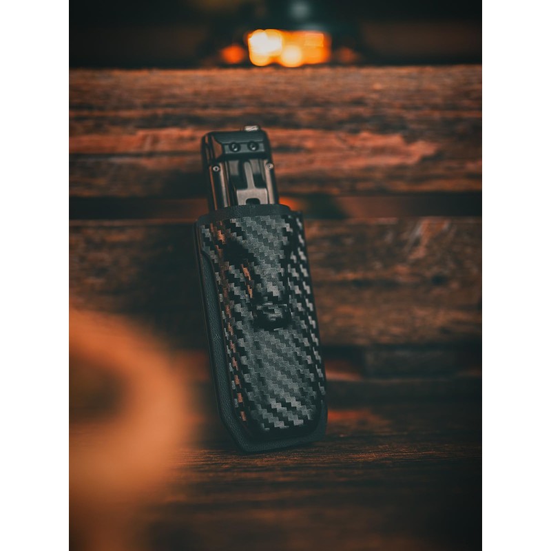 TACTICAL GEEK TX5 Flashlight Sheath with Back Belt Clip Quick
