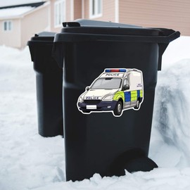 Extra Large 460mm 'Police Dog Van' Permanent Sticker Decal for Cars/Windows/Bins/Walls (DW00117271)