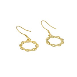 ScienceFox DNA Helix Earrings 925 Sterling Silver Gold Rose Gold Organic Chemistry Double Helix