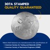 3/8" x 7" (50 Pack) Galvanized Carriage Bolt Kit, Grade