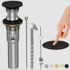 Sink Pop Up Drain Stopper Assembly Kit with Ball Lift