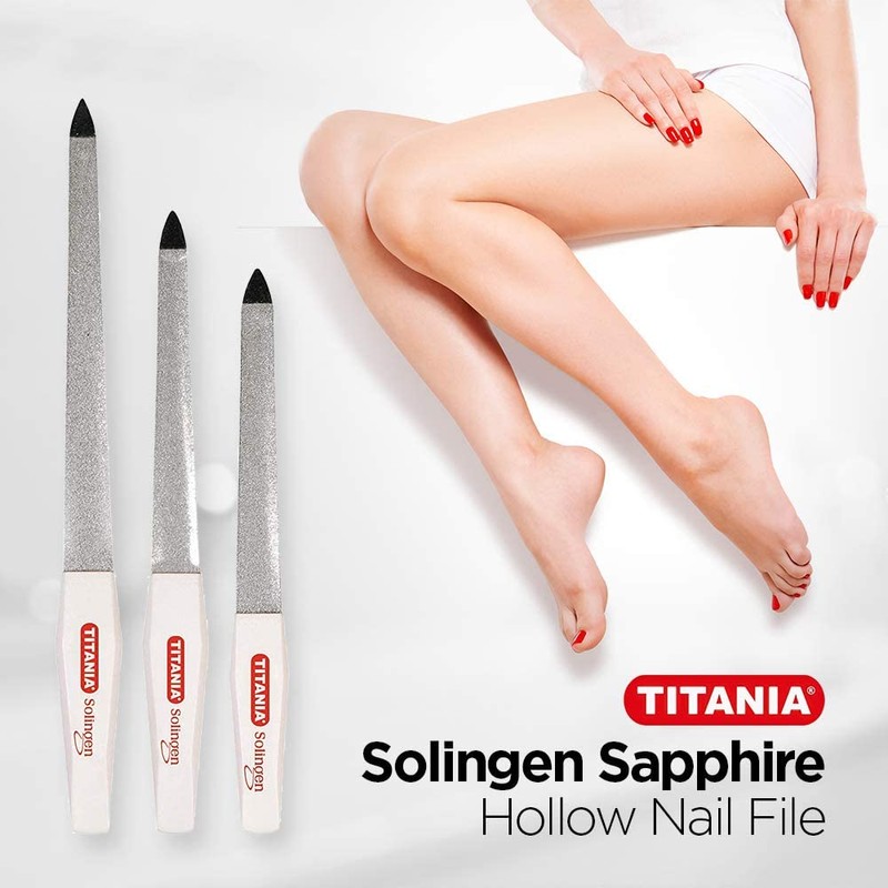 TITANIA Solingen Sapphire Hollow File 7 Inches Approx. 17.5 cm