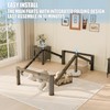 Yitong Angel 14 inch Twin XL Bed Frame with Round