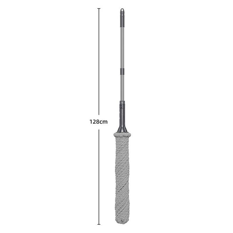 Self Wringing Twist Mop Stainless Steel Fiber Rope Easy Squeeze