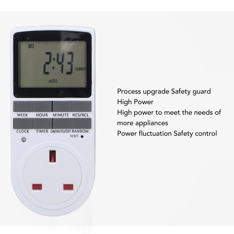 Timer Outlet Digital Intelligent Energy Saving Flame Retardant High Power