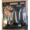 Kitchen Culinary Edge 48BLK66 6 piece silicone and stainless steel