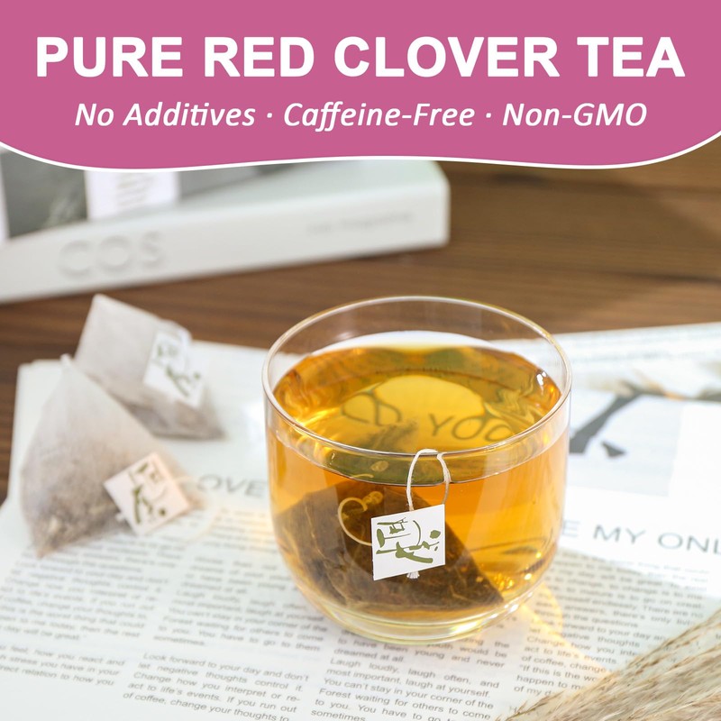 Fullchea - Red Clover Tea Bags, 50 Teabags - Pure