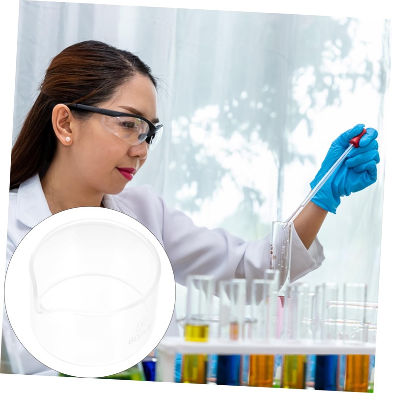 MAGICLULU 1Pc Borosilicate Glass Crystallizing Dish with Spout Evaporation Dish