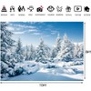 LTLYH 10x8ft Snowy Backdrop for Photography Winter Scene Backdrop Christmas