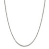 Solid 925 Sterling Silver Popcorn 2.50mm Chain Necklace - with