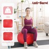 Fitvids 26-inch Red Anti-Burst Slip Resistant Exercise Ball, 2000-Pound Capacity,