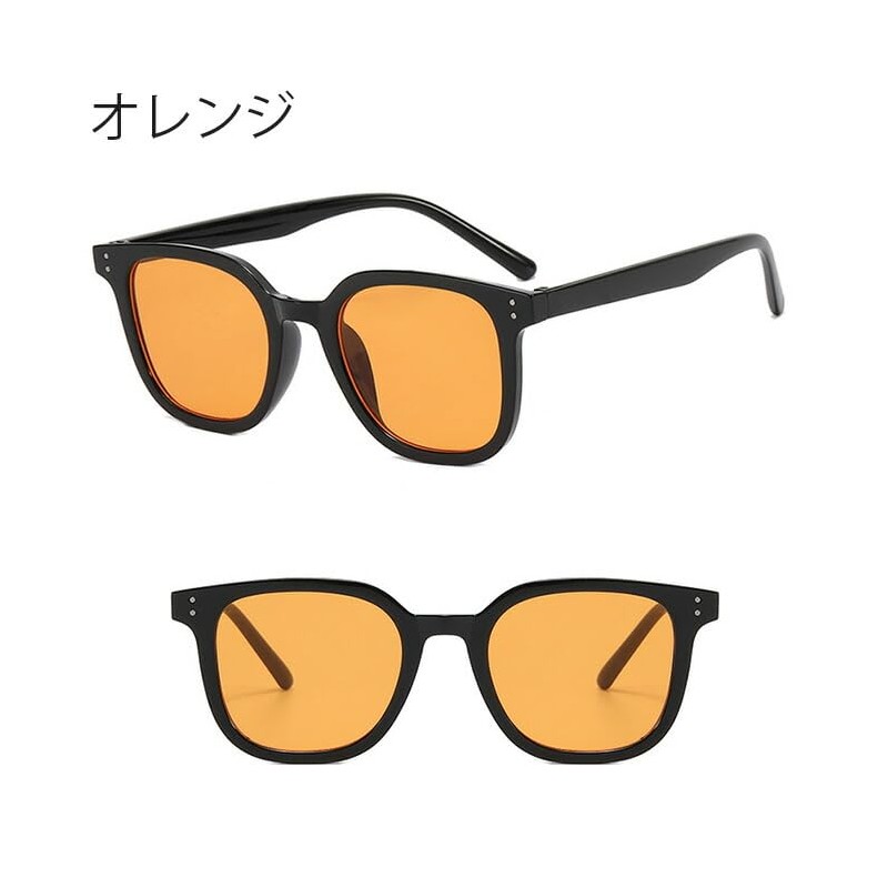 Arcade Wellington Sunglasses, UV Protection, Clear Frame, Stylish, orange
