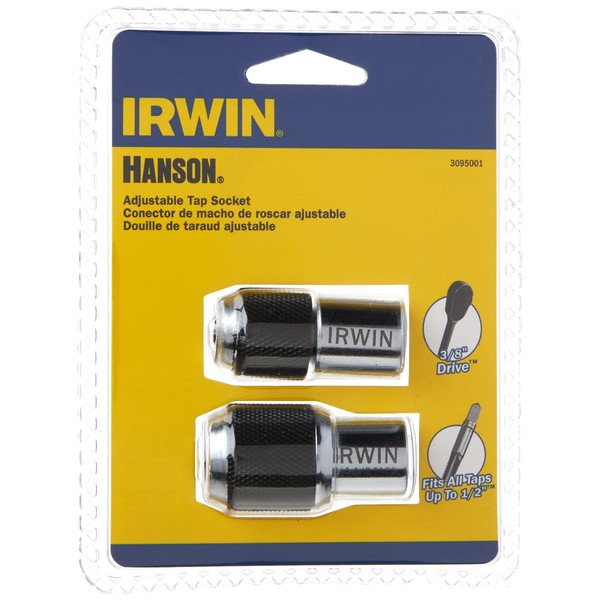 IRWIN Tap Socket Set, Adjustable, 2-Piece (3095001)