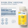 Solaray Zinc 50mg Immune Support Capsules, 100 Count, Vegan, Pumpkin