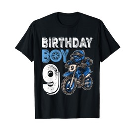Motocross MX 9th Gift 9 Year Old Dirt Bike Birthday Party T-Shirt