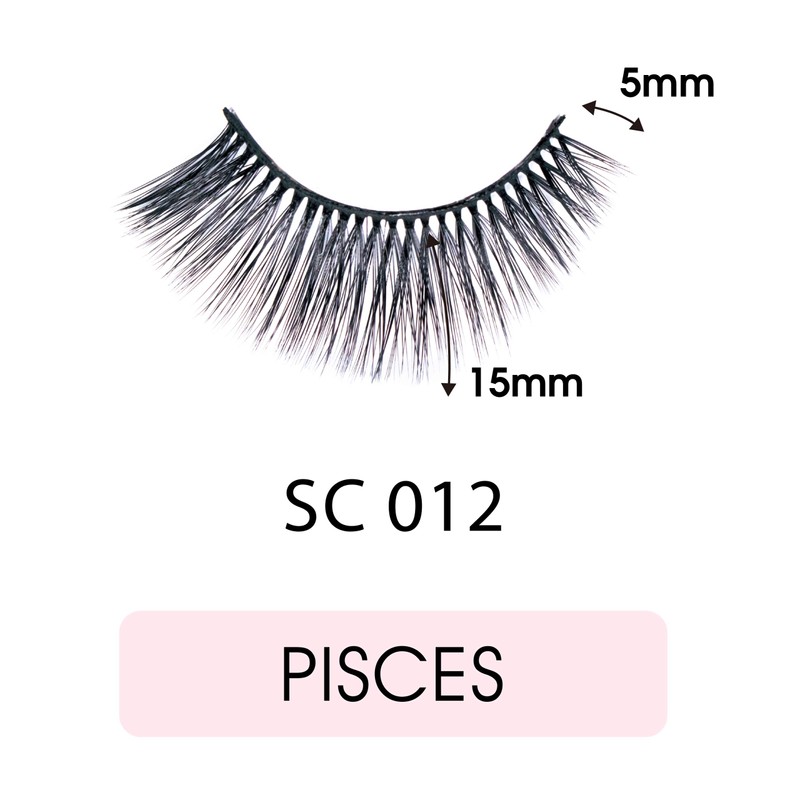 CATTITUDE 3D LASHES Pisces Sexy Cat False Eyelashes, Lightweight &
