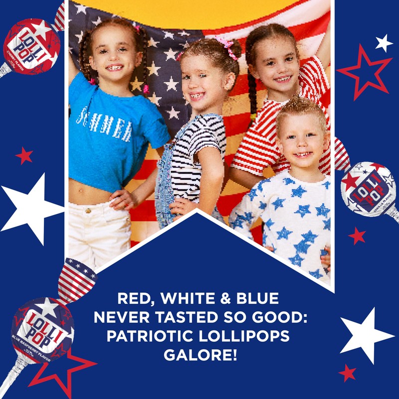 PartyWorks Patriotic Candy - 2 Pound Bulk Pack (35 Count)