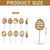 CHENBOOW Garden Stake, Pack of 10 Garden Stakes, Easter Rust,