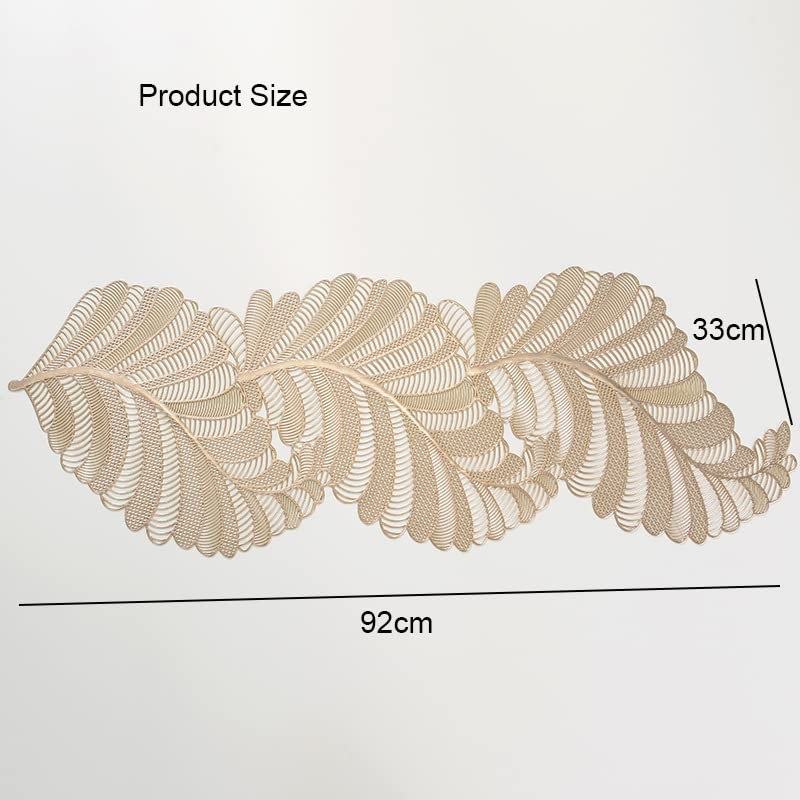 Hosoncovy PVC Hollow Table Runner Non-slip Decorative Table Mats Placemat