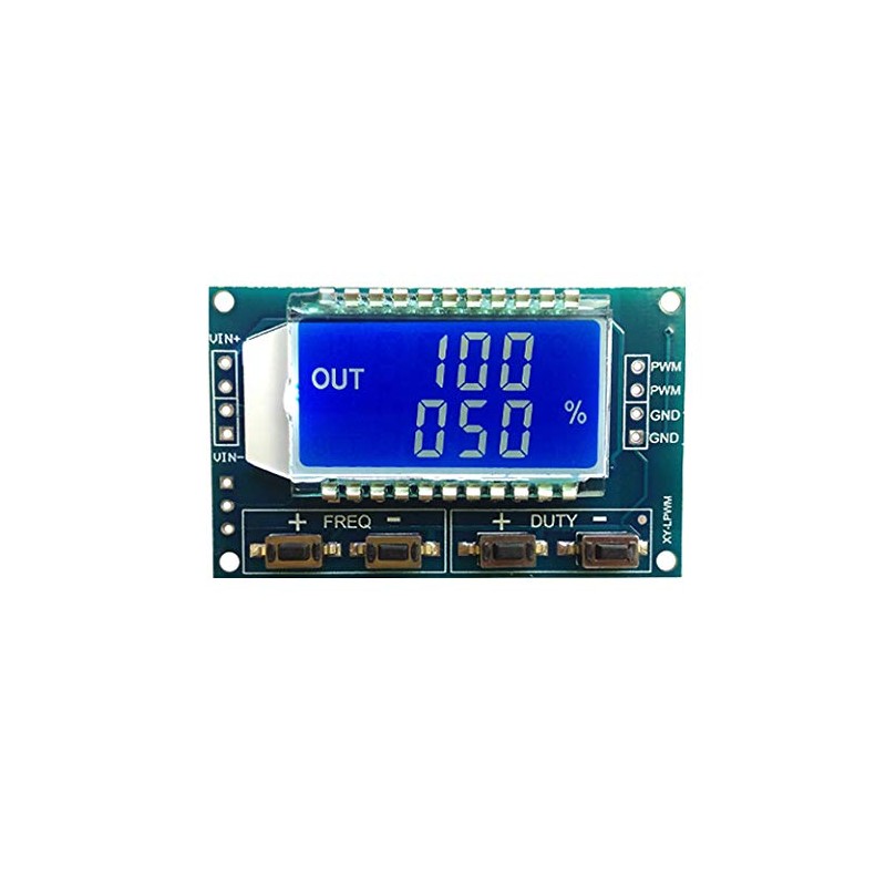 KKHMF 2PCS LCD Display PWM Pulse Frequency Duty Cycle Adjustable