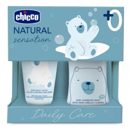 Set Crema Y Shampoo Para Bebé Chicco Natural Sensation 0m+ Color Blanco