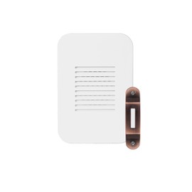 PrimeChime Plus 2 Mini- Video Compatible Doorbell Chime Kit with Copper Decorative Button (PRMC1120DBCO)