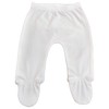 123 Bear Baby Soft Cotton Spandex Pants with Feet Multipack