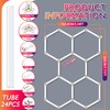 BRILLIHOOD LED Hexagon Garage Lights, 24 Pack Car Garage Light
