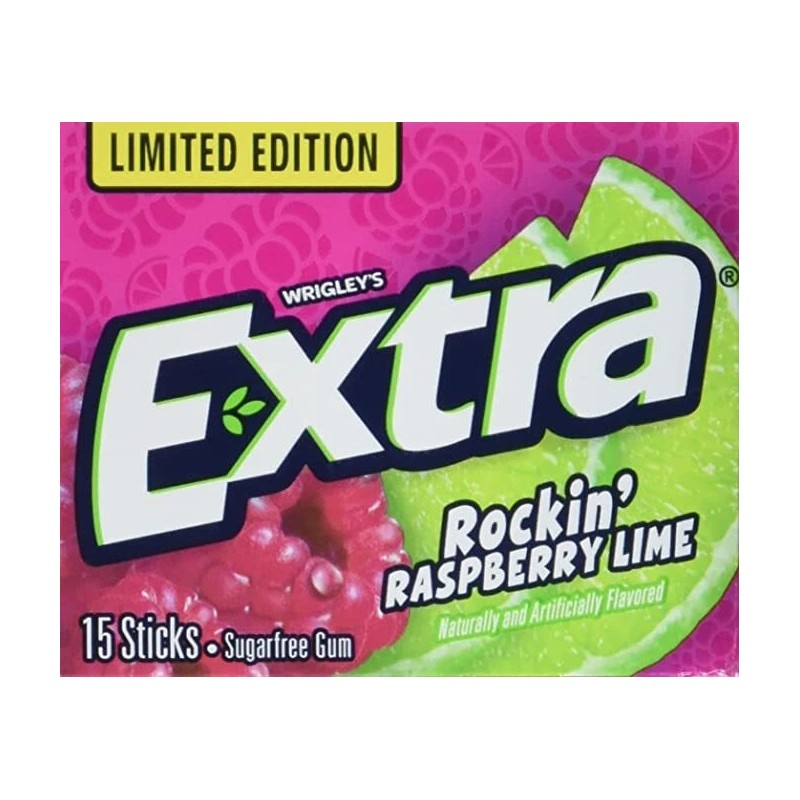 EXTRA Gum Sugarfree Chewing Gum, 15 Pieces (Pack of 10)