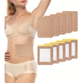 STFOCE 10pcs Castor Oil Pack Wrap, Organic Castor Oil Pack Self-Adhesive, 7.9"x5.5", No Leakage, No Wash, Portable (Oil Not Included) (1 Count (Pack of 10))