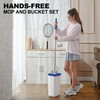 BEJOMOP Mop and Bucket Set with Wringer, Flat Squeeze Spin
