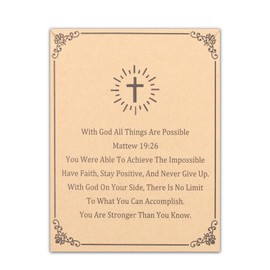 BEKECH Cross Pendant Necklace First Communion Gifts Baptism Communion Confirmation Gifts Faith Religious Christian Gifts (red)