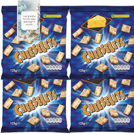 Snack Treat Bundle Consisting of Cheesy Cheeselets 125g (4 Pack) - By Oerich Gift