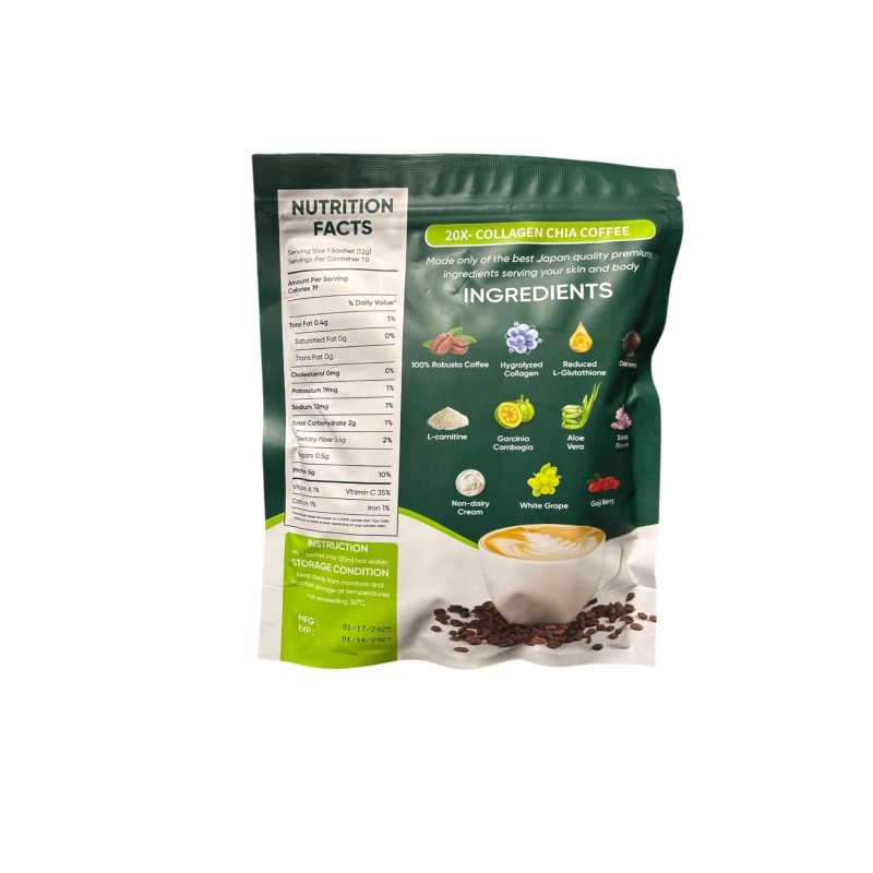 FITGUM Collagen Chia Coffee - 11 in 1 Coffee Mix