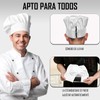 GFHGJH Gorros de Cocina Unisex,3 Piezas Gorro de elásticos Chef